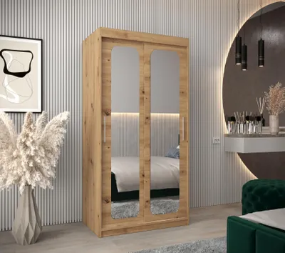 Obrázok produktu pre Zrkadlová skriňa DONICELA 2 - 100 cm, artisan