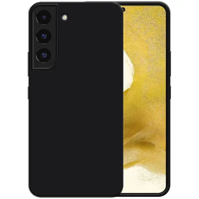 Image de Smartphonica Étui en silicone pour Samsung Galaxy S22
  Plus avec intérieur souple - Noir