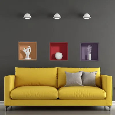 Image de Autocollants à effet 3D pour la décoration d'intérieur, design, 40 x 120 cm