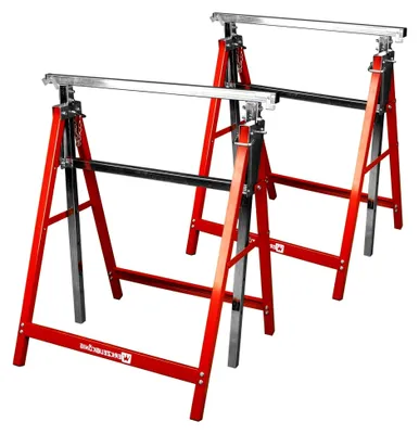 Produktbild von 2 Stück höhenverstellbare Arbeitsböcke bis 130 cm, klappbar, belastbar bis 200 kg