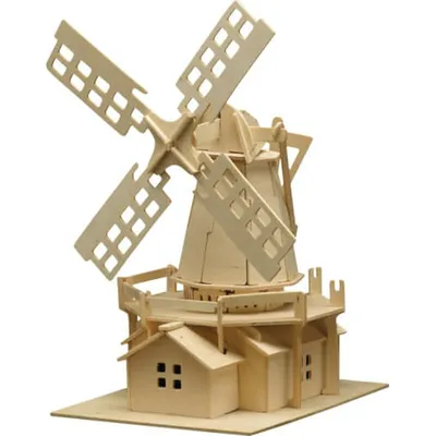 Immagine prodotto di Mulino a vento in legno 78 parti