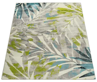 Immagine prodotto di Tappeto di design per soggiorno Combinazione di colori insolita Design Jungle Multicolore Dimensioni 120x170 cm