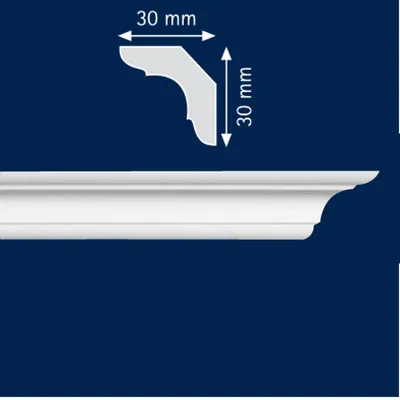 Obrázek produktu pro Dekorační stropní lišta LX40 30x30 mm, 2 m