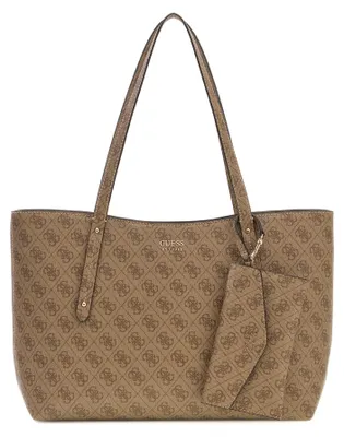 Produktbild von GUESS HWLG9648240 BRENTON TOP ZIP TOTE Woman latte logo