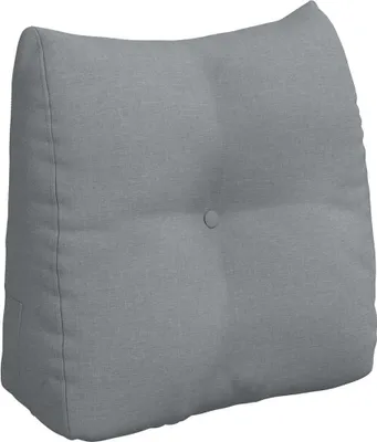Immagine prodotto di vidaXL Cuscino per lo schienale grigio chiaro 45 x 24 x 50 cm in tessuto