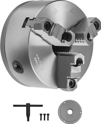 Produktbild von φ160mm 3-Backen Drehfutter Spanfutter - 38,1-mm-8 Gewindeträgerplatte - Hochleistungs-Zangenfutter