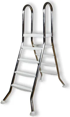 Produktbild von Aufstell Pool Leiter Edelstahl bis 122 cm Poolleiter 4 Stufen