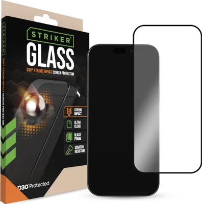 Produktbild von Striker Xtreme Impact iPhone Air Panzerglas Gehärtetes Glas Displayschutz - Hüllenfreundlich
