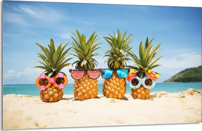 Produktbild von Glas-Herdplattenschutz 80x52 Ananas