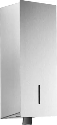 Flüssigseifenspender LN102-1 aus Edelstahl matt geschliffen, modular aufgebaut mit 850 ml Aufstecktank, Einhandbedienung; Wagner- Ewar