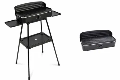 Produktbild von 2in1 Elektrogrill Tischgrill Elektrisch Balkongrill Standgrill Barbeque Grill