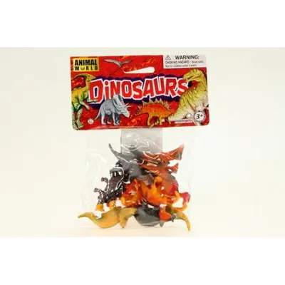 Produktbild von Dino-Tiere Dinosaurierfiguren Set aus Plastik, ca. 12 Stück, verschiedene Arten, 4-6 cm