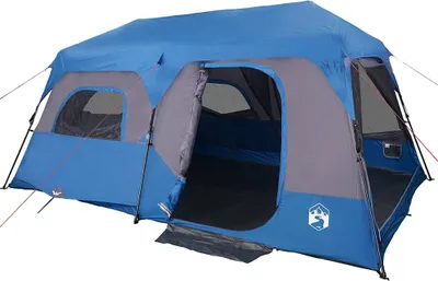 Produktbild von vidaXL Familienzelt 9 Personen Blau Quick Release Wasserdicht