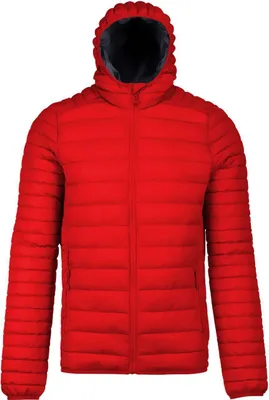 Produktbild von Kariban Herren Steppjacke Outdoor Basic Winterjacke Herrenjacke, Größe:L, Farbe:Rot