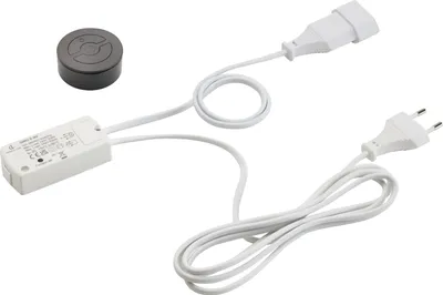 Produktbild von Fernbedienung Grio Funk Lichtschalter - Tastschalter, keine Verkabelung notwendig + Empfänger, Kunststoff schwarz - 230V