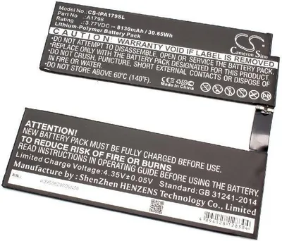 Produktbild von vhbw Akku kompatibel mit Apple iPad Pro MPGH2LL/A, MPF22LL/A, MPGK2LL/A, MPGJ2LL/A, MPGL2LL/A, MPF12LL/A Tablet Pad (8130 mAh, 3,77 V, Li-Polymer)