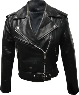 Obrázok produktu pre Kožená bunda štýlu Ramones, model pre dievčatá, veľkosť M