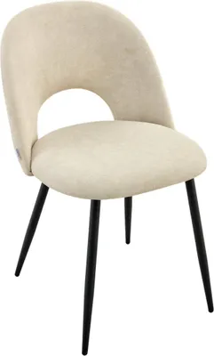 Zdjęcie produktu dla HOMLA Krzesło TRIVIO w tkaninie beżowe 49x57x78 cm