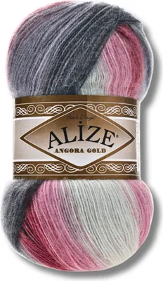 Immagine prodotto di Alize 1x 100g, filato Angora Gold Batik, sfumature di colore, adatto per uncinetto e maglia (1602)