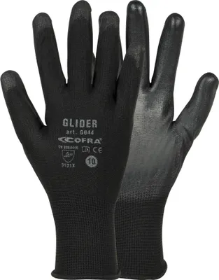 Obrázok produktu pre Polyuretánové pracovné rukavice čierne 8 (M)
