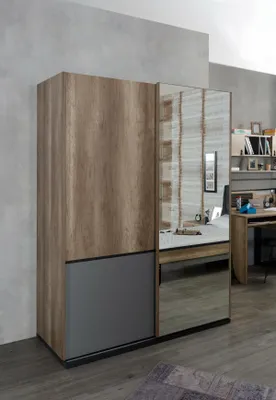 Produktbild von Kleiderschränke Schrank Design Jugendzimmer Kleiderschrank Holz Schränke