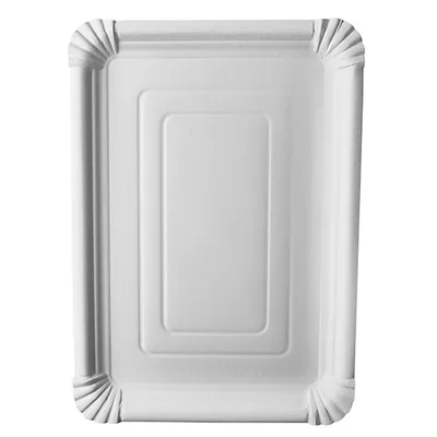 Produktbild von 11250 Teller, Pappe pure eckig 24 cm x 33 cm weiss