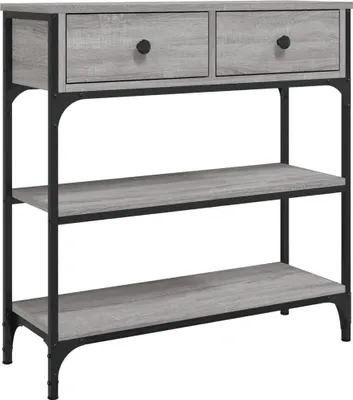 Obrázek produktu pro vidaXL Konzolový stolek Grey Sonoma 72,5x25x75 cm Dřevěné konstrukce