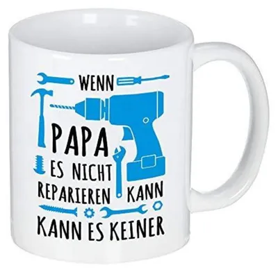 Productafbeelding van Koffiemok voor papa: "Als papa het niet kan repareren, kan het niemand." Keramiek, 11 oz