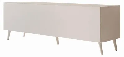 Produktbild von TV-Schrank COLGANTE Kaschmir 150 cm mit LED-Beleuchtung auf schrägen kaschmirfarbenen Füßen