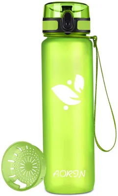 Productafbeelding van Drinkfles 350 ml/500 ml/750 ml/1 l - BPA-vrije Tritan Sportfles - Lekvrije Waterfles voor Volwassenen en Kinderen - Fitness, Hardlopen