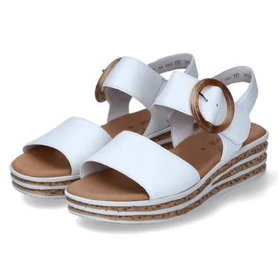 Produktbild von Gabor Damen Komfort Sandalen Keil F-Weite 44.550 Weiß