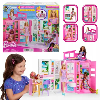 Produktbild von Barbie Gemütliches Puppenhaus Modepuppen Spielzeug für Mädchen HRJ77