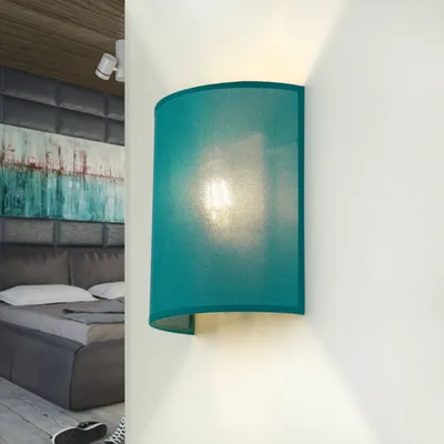 Immagine prodotto di Lampada da parete moderna "Alice" in tessuto a benzina E27 lampada da parete soggiorno camera da letto corridoio