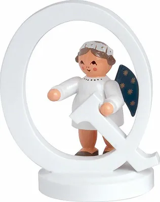 Produktbild von Engelbuchstabe "Q" (7cm) von KWO