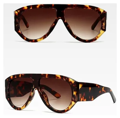 Produktbild von Vintage Sonnenbrille Ovale Übergröße Pilotbrille UV400 Schutz für Damen und Herren