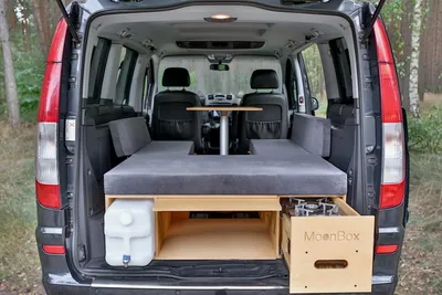 Produktbild von Moonbox Campingbox Laminiert Campingküche Schlafsystem VW Van Kombi Typ 119