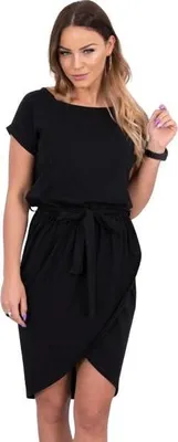 Produktbild von Spitzenkleid mit Umschlagboden, schwarz