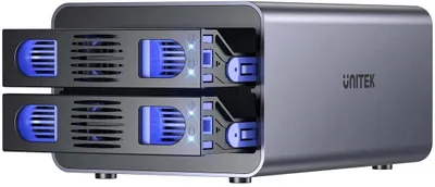 Image de Boîtier externe USB-C double baie pour disque dur, compatible RAID (S1308C01-EU)