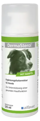 Immagine prodotto di Alfavet DermaSterol® forte 125ml Mangime complementare dietetico per cani