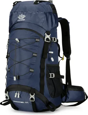 Produktbild von 60L Camping-Rucksack mit grossem Fassungsvermoegen, wasserdichter Rucksack-Bergsteigerrucksack fuer Wanderreisen