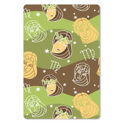 Produktbild von MuchoWow® Mauspad Mousepad Jungfrau - Tierkreiszeichen - Muster 40x60 cm - Mousepads - Maus Mat - Pad - Mausunterlage - Schreibtisch Accesoire