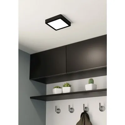 Zdjęcie produktu dla EGLO lampa natynkowa Fueva 5 czarna LED 10,5W 16x16 cm