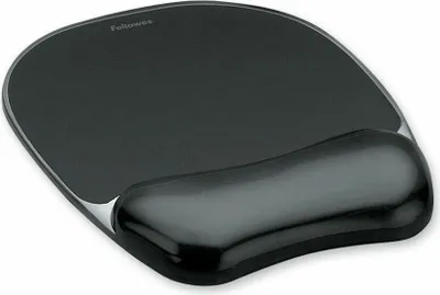 Produktbild von Mauspad "Crystals Gel“, schwarz, mit Gel-Handgelenkauflage, FELLOWES