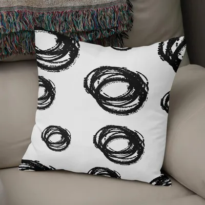Dekokissenbezug 43x43 cm, geometrisches Muster, Polycotton