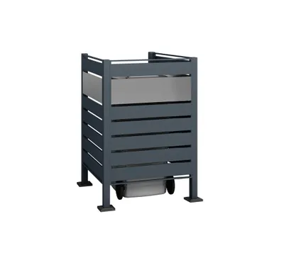 Produktbild von Westmann Metall Mülltonnenverkleidung Planum 1x240 L Anthrazit Mix 90x90x120 cm