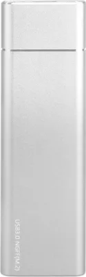 Obrázok produktu pre M.2 NGFF Prenosný puzdro na pevný disk USB 3.0 na NGFF Externé puzdro na SSD z hliníkovej zliatiny s podporou B-Key SATA SSD, strieborné