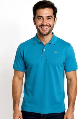 Produktbild von Kappa Aarau Poloshirt, atmungsaktiv und strapazierfähig, Azur, Größe S