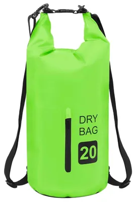 Immagine prodotto di vidaXL Sacco di asciugatura con cerniera Verde 20 L PVC