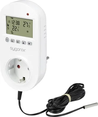 Produktbild von Sygonix SY-5372566 Universalthermostat Zwischenstecker Wochenprogramm 1 St.