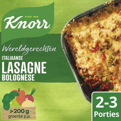 Obrázok produktu pre Knorr Wereldrechte Lasagne Bolognese 191 g – Rýchle, výdatné jedlo